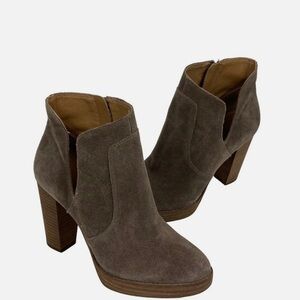 Lucky Brand Quiselle Luxe Mink Brown Ankle Boots
